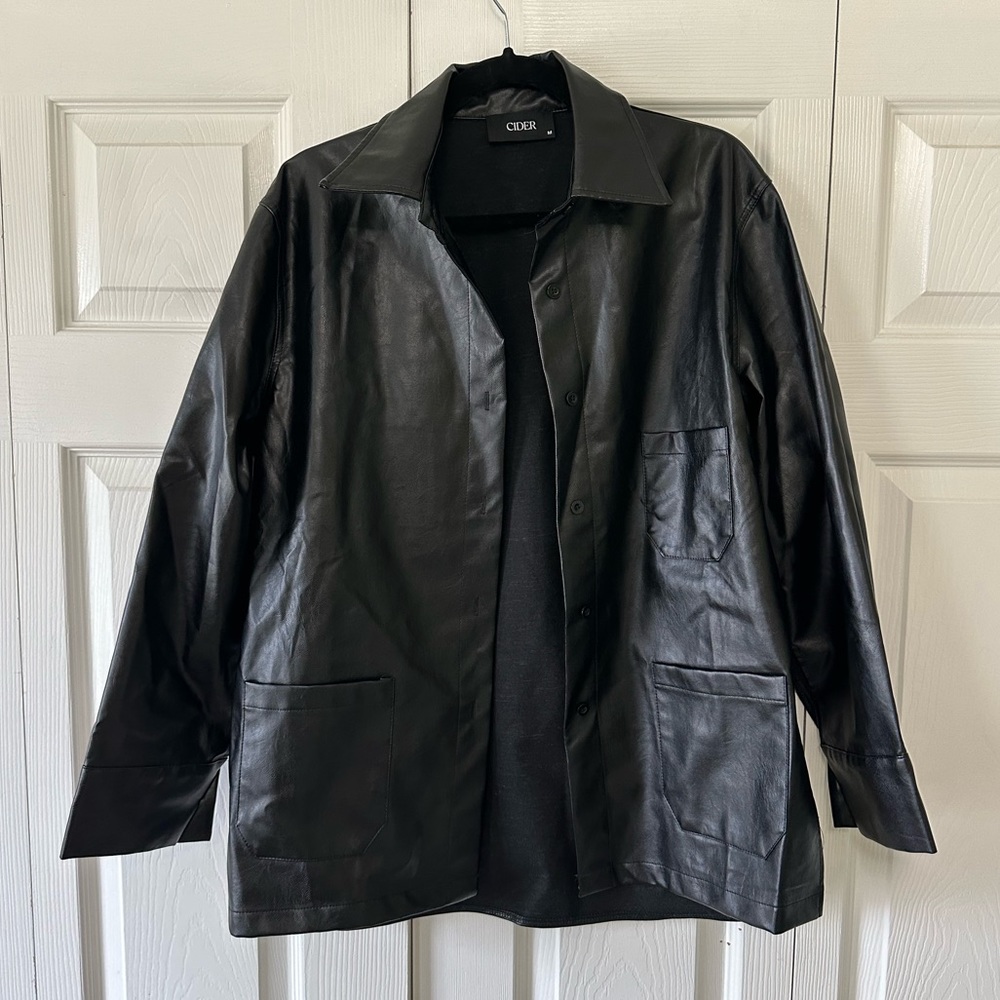 Faux Leather Jacket